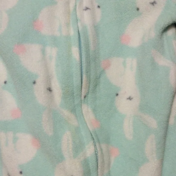 Child of Mine Blue and White Footies One Piece​​ - Picture 3 of 4